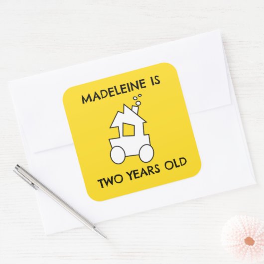 第2誕生日 スクエアシール (封筒)