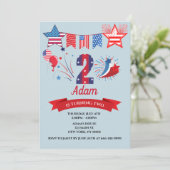 第2誕生日・ボーイ・ガール第4位7月4日 招待状 (スタンド正面)