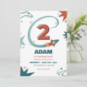 第2誕生祝い招待状 招待状 (スタンド正面)