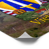 第2野戦部隊ベトナム戦争パッチプリント ポスター (角)