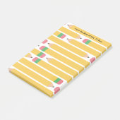 第2鉛筆のパーソナライズな先生の感謝 ポストイット (アングル)