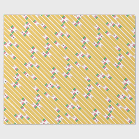 第2鉛筆の美術教師の感謝 ラッピングペーパー (フラット)