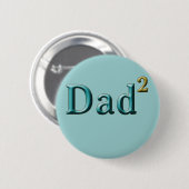 第2電力の父の日のギフトへのパパ 缶バッジ (正面&裏面)