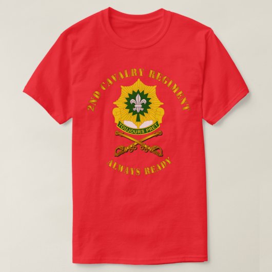 第2騎兵連隊DUI常時準備完了 Tシャツ (デザイン正面)