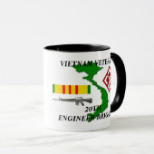 第20エンジニアの組のベトナムの退役軍人のコーヒー・マグ マグカップ (正面右)