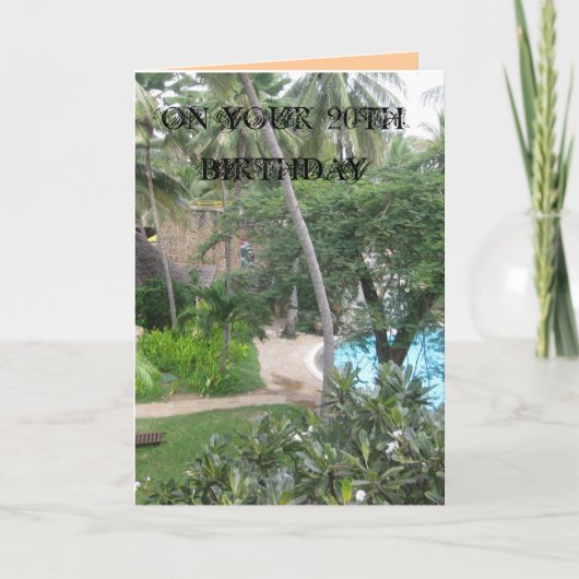 第20バースデー・カード カード (正面)