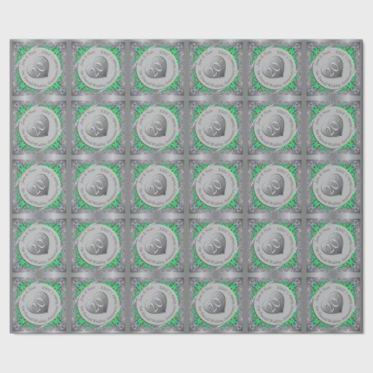 第20回エメラルドプラチ結婚ナム記念日 ラッピングペーパー (シーム)