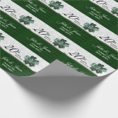 第20回エメラルド・グリーン記念日 | DIY文字 ラッピングペーパー (角)