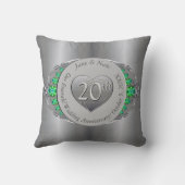 第20回エメラルド&プラチ結婚ナ記念日 クッション (裏面)