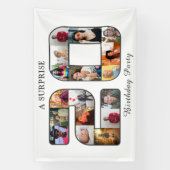 第20回バースデーパーティー写真コラージュ 横断幕 (縦)