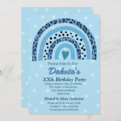 第20回レオパード印刷ボホレインボーバースデーパーティー 招待状 (正面/裏面)