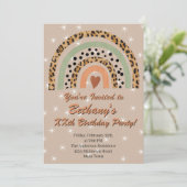 第20回レオパード印刷ボホレインボーバースデーパーティー 招待状 (スタンド正面)