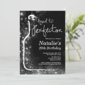 第20回ワイン誕生日招待状。完璧に老いた 招待状 (スタンド正面)