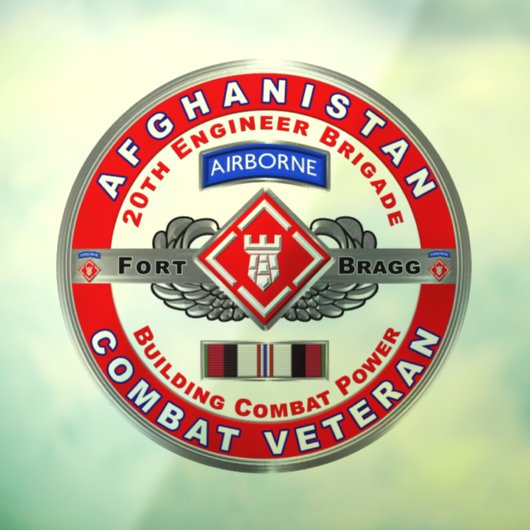 第20回技術者旅団アフガニスタン退役軍人 ウィンドウサイン (シート3)