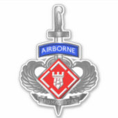 第20回技術者旅団アフガニスタン退役軍人 シール (正面)