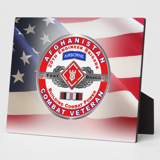 第20回技術者旅団アフガニスタン退役軍人 フォトプラーク (側面)