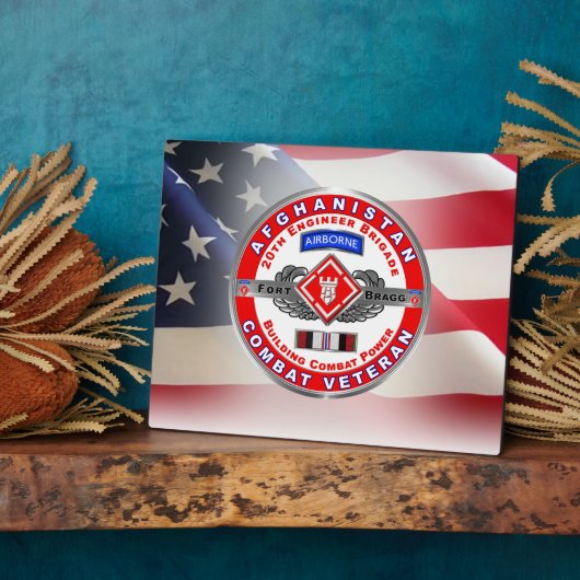 第20回技術者旅団アフガニスタン退役軍人 フォトプラーク (側面)