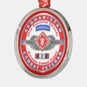 第20回技術者旅団アフガニスタン退役軍人 メタルオーナメント (左)