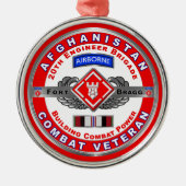 第20回技術者旅団アフガニスタン退役軍人 メタルオーナメント (正面)