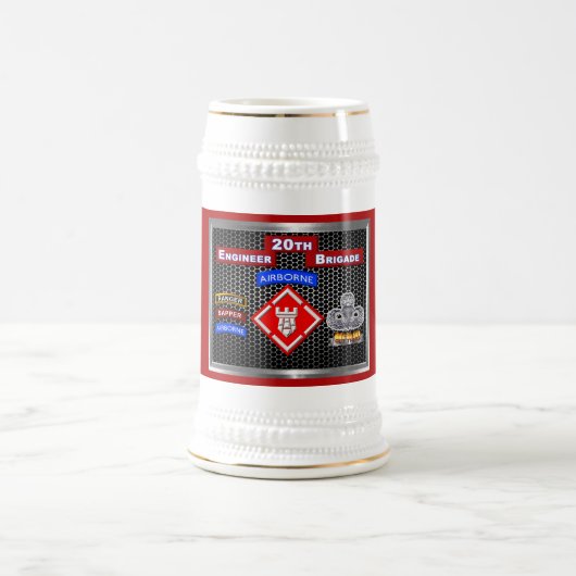 第20回技術者旅団空挺部隊 ビールジョッキ (中央)