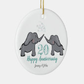 第20回緑・白結婚象 セラミックオーナメント (右)