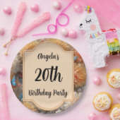第20回誕生日パーティー ペーパープレート (パーティー)