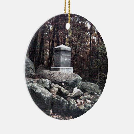 第20少し円形上Gettysburgのメインの記念物 セラミックオーナメント (右)