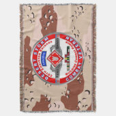 第20旅団砂漠の嵐退役軍人 スローブランケット (正面縦)