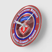 第20旅団空挺記念 ラウンド壁時計 (傾斜)