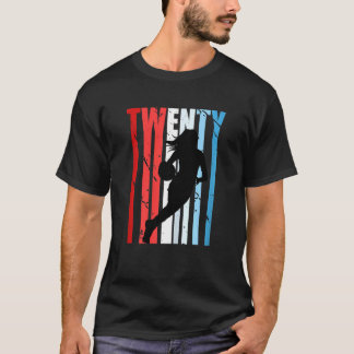 第20期バスケットボール誕生日レトロヴィンテージ 動揺して Tシャツ