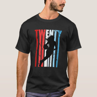 第20期バスケットボール誕生日レトロヴィンテージ 動揺して Tシャツ