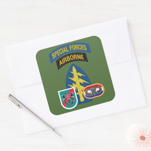 第20期特殊部隊グループステッカー スクエアシール (封筒)