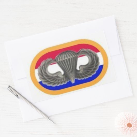 第20特殊部隊GRPのステッカーの翼を跳んで下さい 長方形シール (封筒)