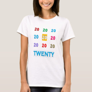 第20第20 XX誕生日記念日エレガントなGif Tシャツ