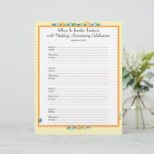 第20記念パーティーの来客名簿のサインインのページ (スタンド正面)