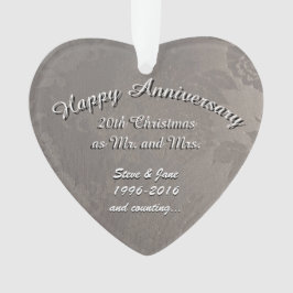 第20記念日のオーナメント オーナメント