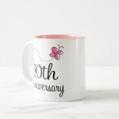 第20記念日 ツートーンマグカップ (正面左)