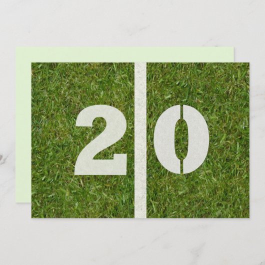 第20誕生会! 招待状 (正面/裏面)