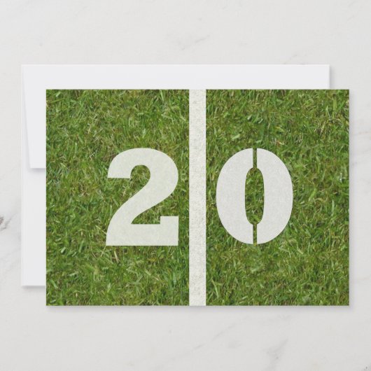 第20誕生会! 招待状 (正面)