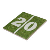 第20誕生日のフットボールのカスタマイズ可能なタイル タイル (側面)