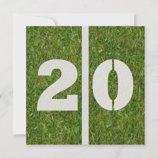 第20誕生日の招待状 招待状 (正面)