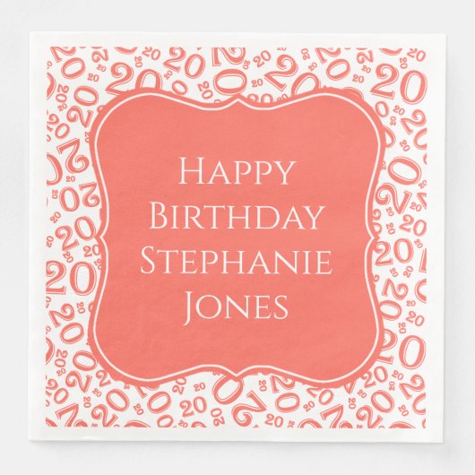 第20誕生日サンゴ乱数パターン (正面)