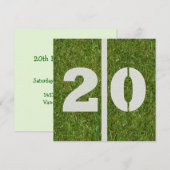 第20誕生日招待状 招待状 (正面/裏面)