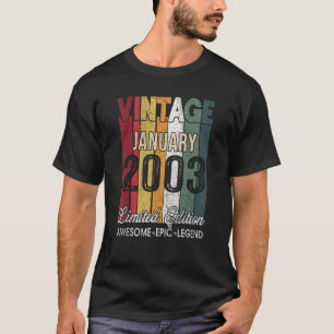 第20誕生日2003年1月20歳 Tシャツ