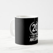 第20誕生日(素晴らしい20あ年間の) コーヒーマグカップ (正面左)