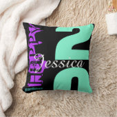 第20誕生祝いパーソナライズされた枕 クッション (ブランケット)