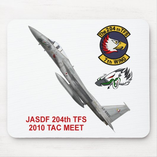 第204の飛行隊戦競塗装2010年 マウスパッド (正面)