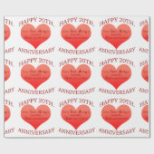 第20。 記念日 ラッピングペーパー (フラット)
