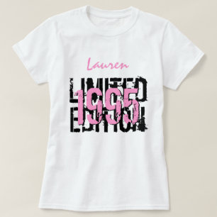 第21または年の誕生日1995の限定版V04 Tシャツ