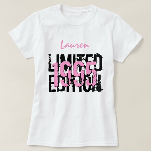 第21または年の誕生日1995の限定版V04 Tシャツ (デザイン正面)